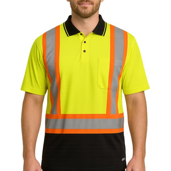 Birdseye Mesh Short-Sleeve Safety Polo Shirt Thumbnail