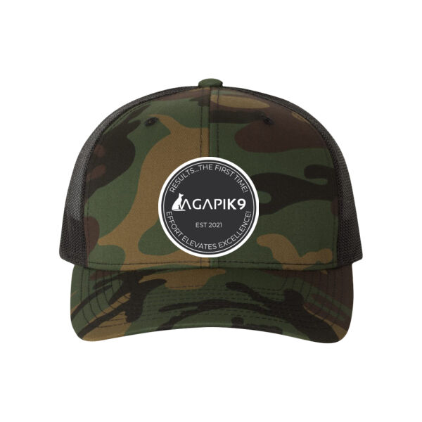 AGAPIK9 Retro Trucker with Woven Patch  Thumbnail